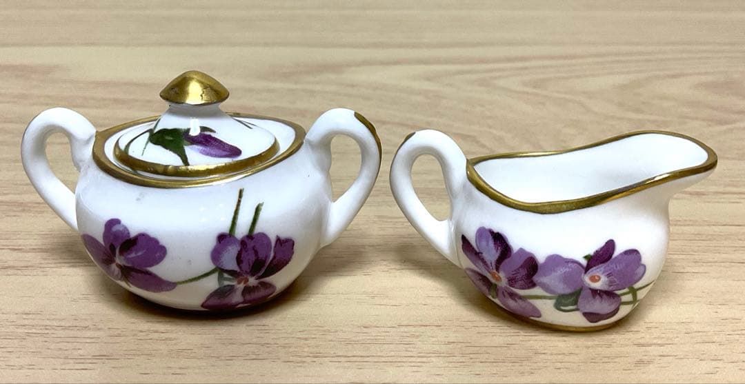 ハマースレイ　バイオレット　ミニチュア　ティーセット