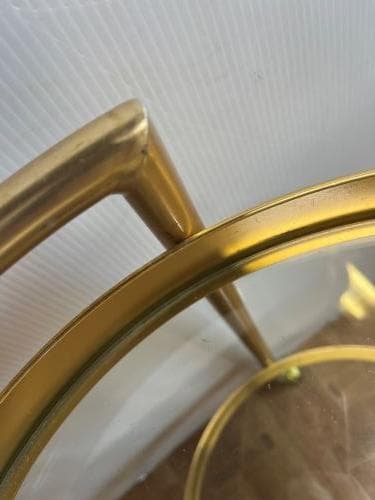 J【中古】ニチエス【アルミンチェア】キッチンサービングカート 2段式 ワゴン