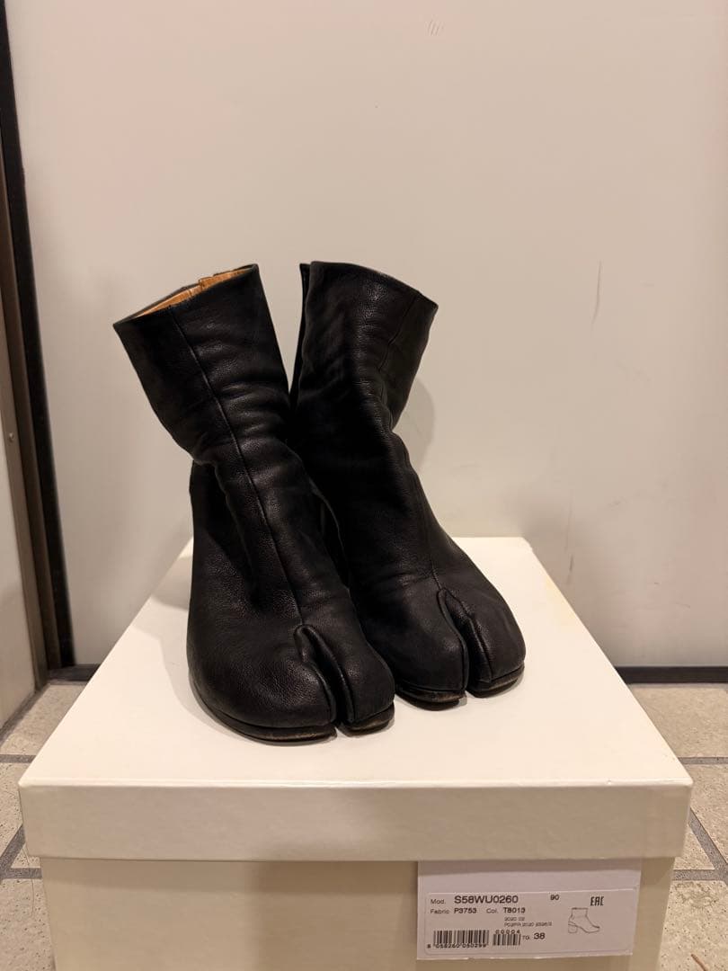 Maison Margiela 足袋ブーツ ブラック 38 ヒール 箱あり正規品