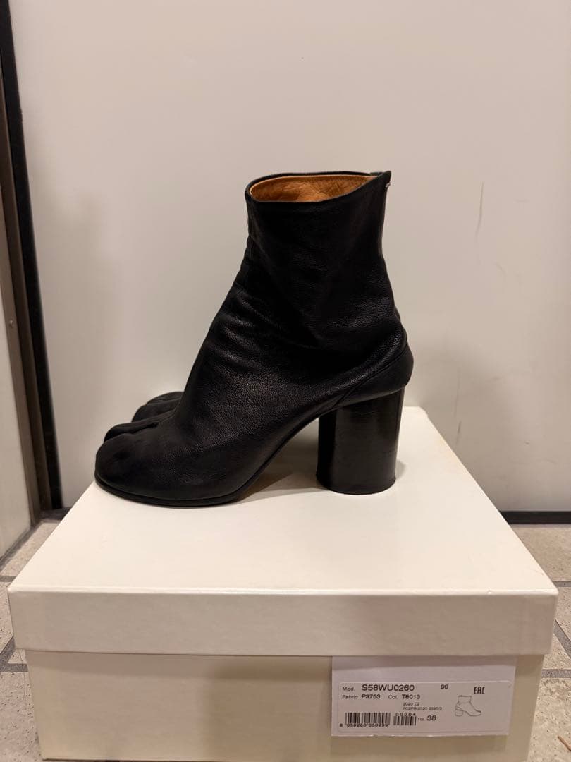 Maison Margiela 足袋ブーツ ブラック 38 ヒール 箱あり正規品