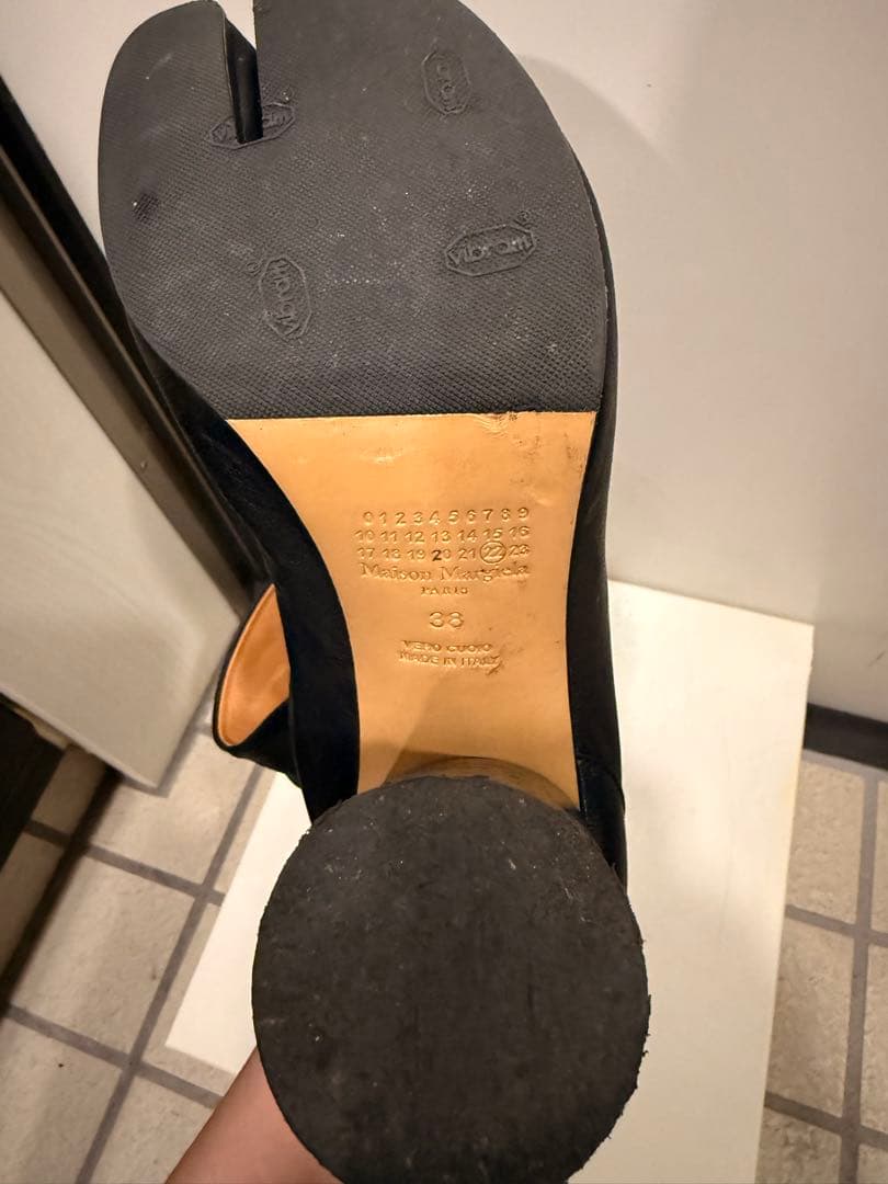 Maison Margiela 足袋ブーツ ブラック 38 ヒール 箱あり正規品