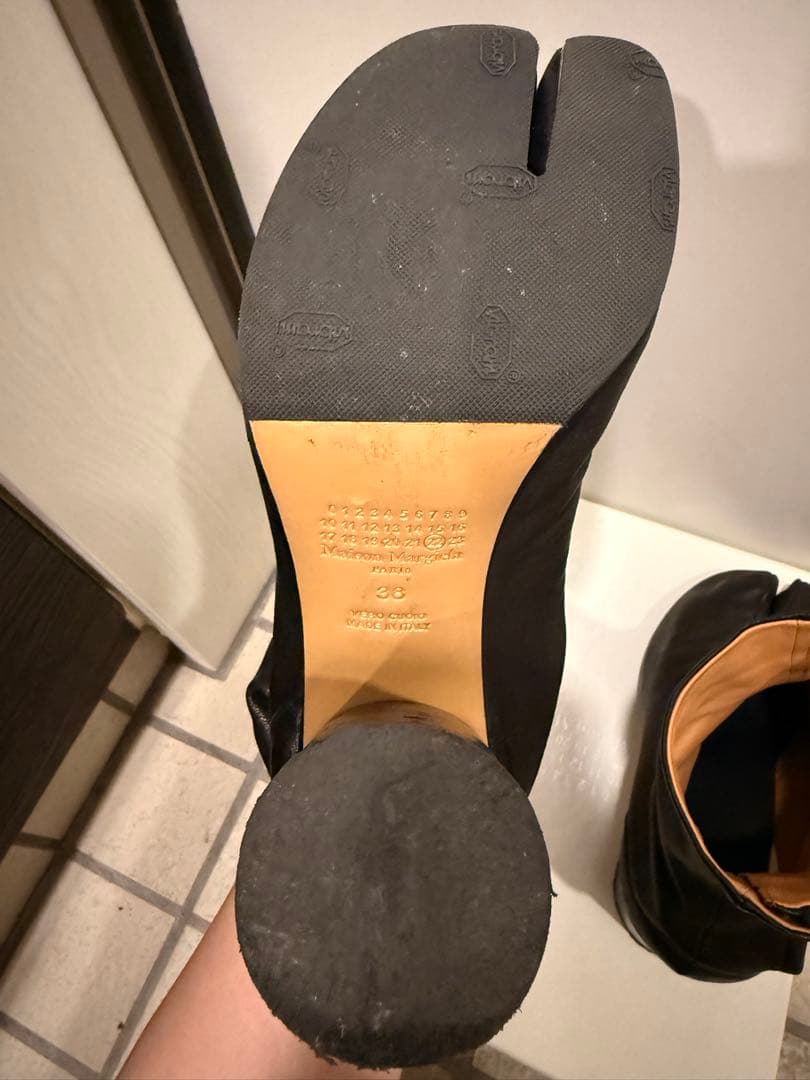 Maison Margiela 足袋ブーツ ブラック 38 ヒール 箱あり正規品