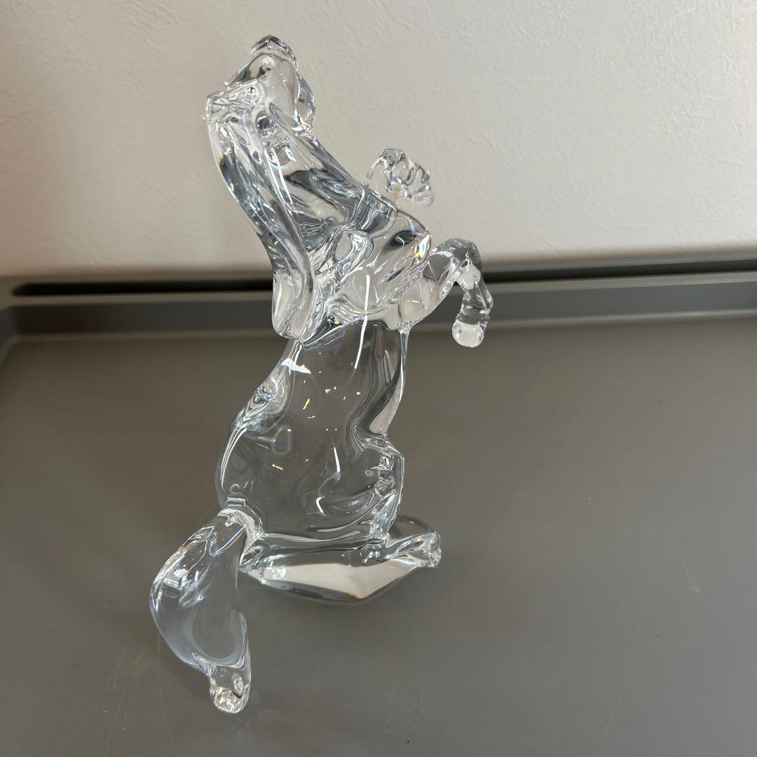 【新品同様】Baccarat バカラ いななく馬　箱付き　オブジェ