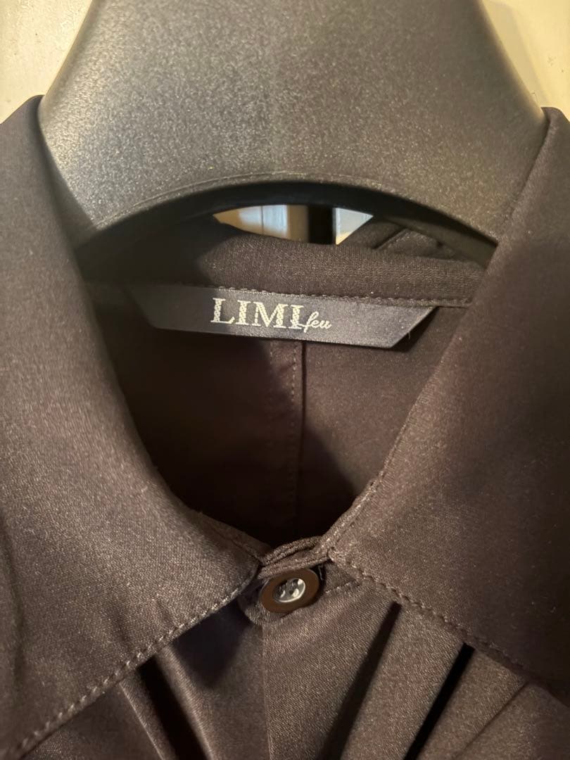 リミフゥ　タック　プリーツ　オーバーサイズ　ブラウス　シャツ