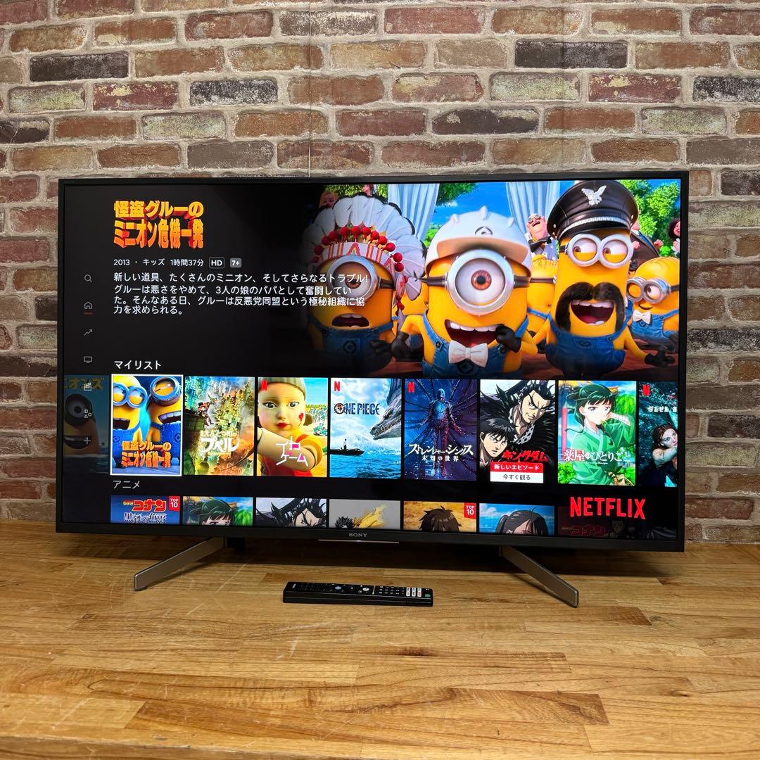 SONY 43V型 4K 液晶テレビ BRAVIA KJ-43X8000G