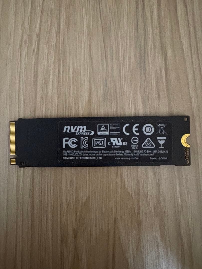 内蔵型SSD Samsung 970 EVO 1TB NVMe M.2 SSD