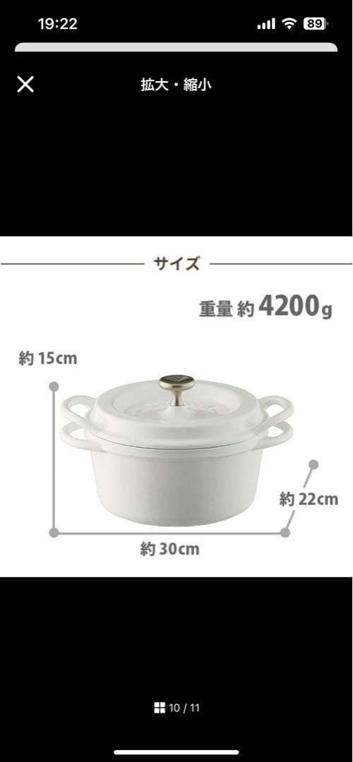 バーミキュラ22㌢