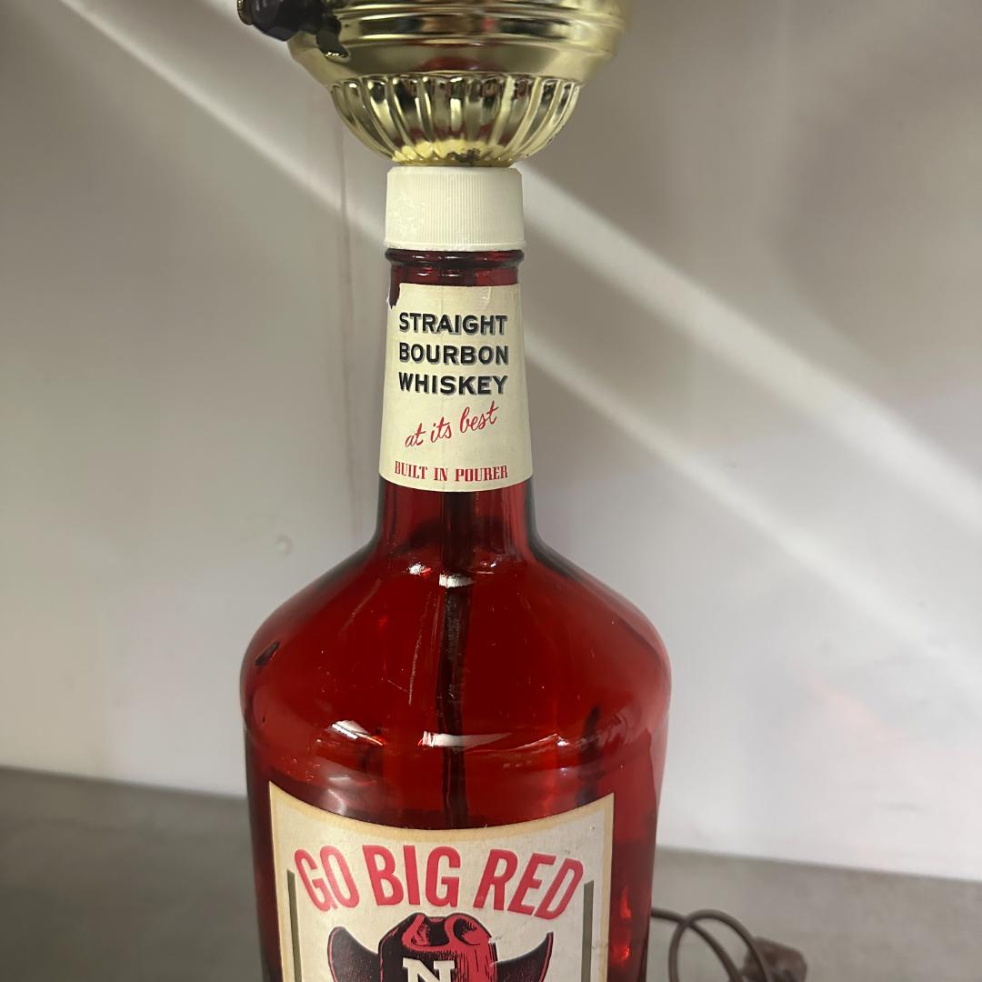 GO BIG RED ウイスキーボトルランプ ヴィンテージデスクランプUL認証品