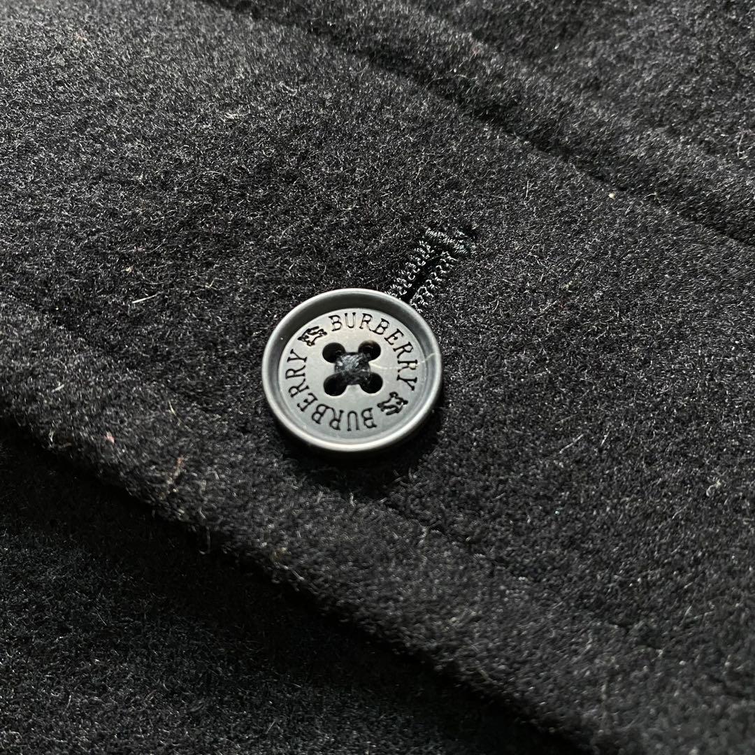 美品】バーバリーブラックレーベル　ダッフルコート　金具　ノバチェック　ナイトロゴ