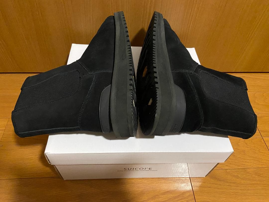 L'Appartement別注　SUICOKEムートンサイドゴアブーツ黒25cm