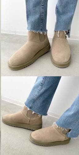 L'Appartement別注　SUICOKEムートンサイドゴアブーツ黒25cm