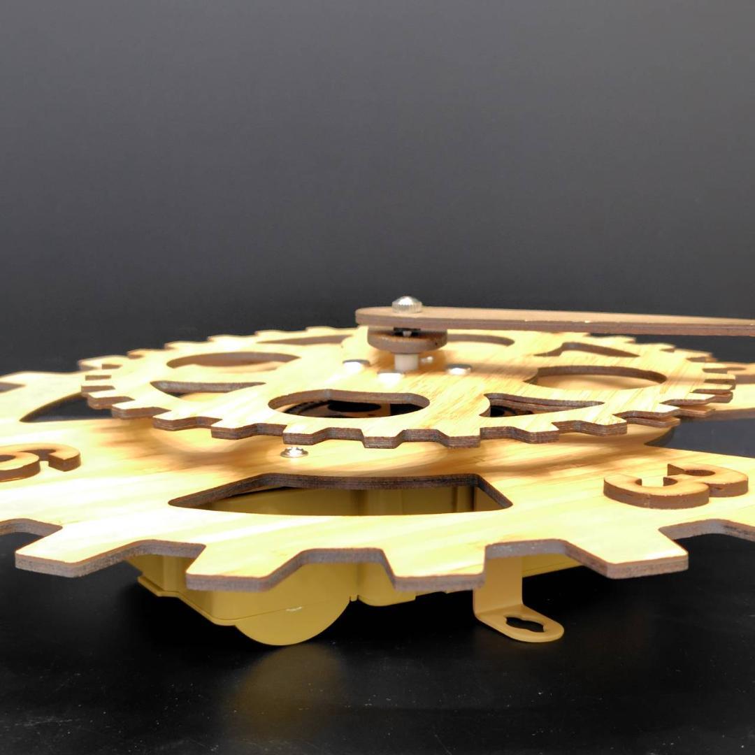 誠時 フラド HY-001 歯車 竹文字盤 壁掛け時計 未使用品 MH092