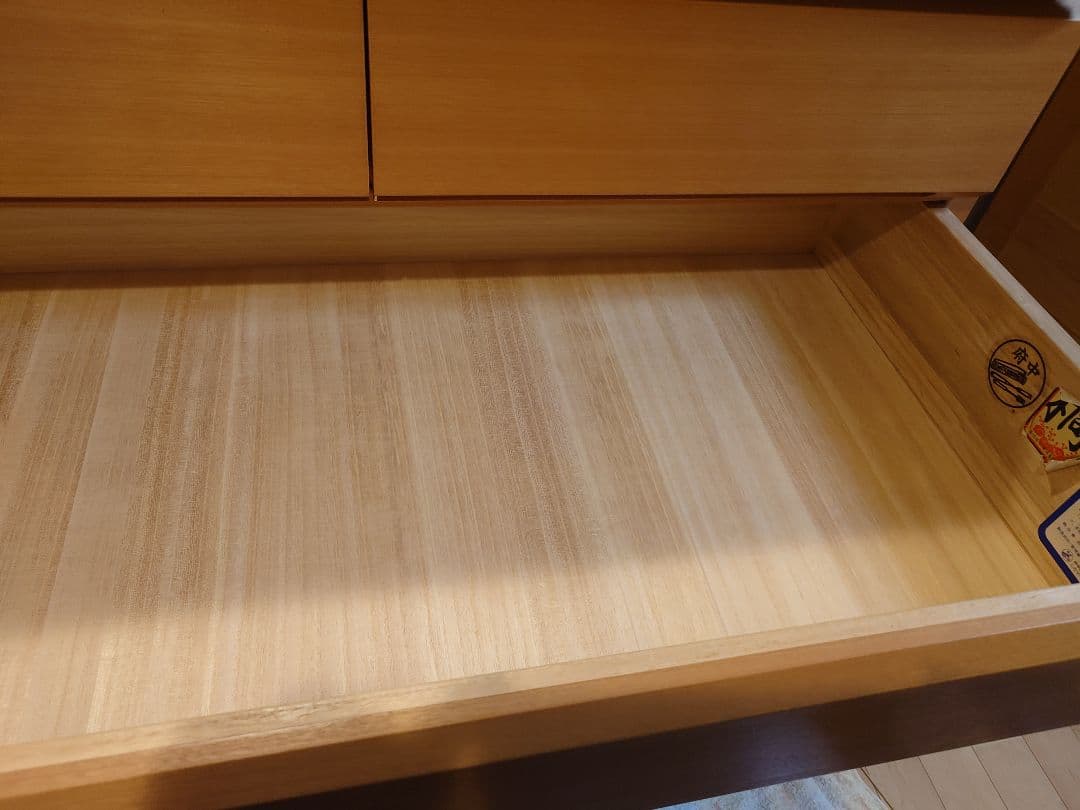 府中家具　ナチュラルウッド 木製チェスト 8引き出し