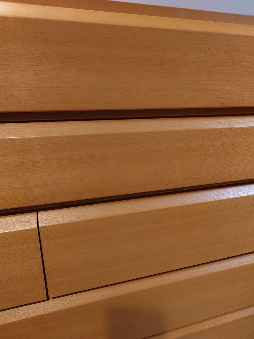 府中家具　ナチュラルウッド 木製チェスト 8引き出し