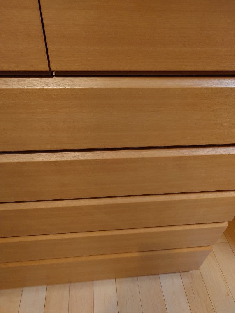 府中家具　ナチュラルウッド 木製チェスト 8引き出し