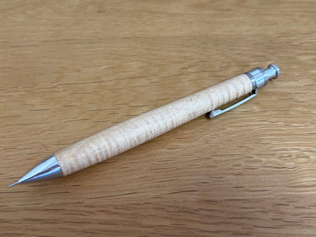 工房楔　楓縮杢　固定式口金付き