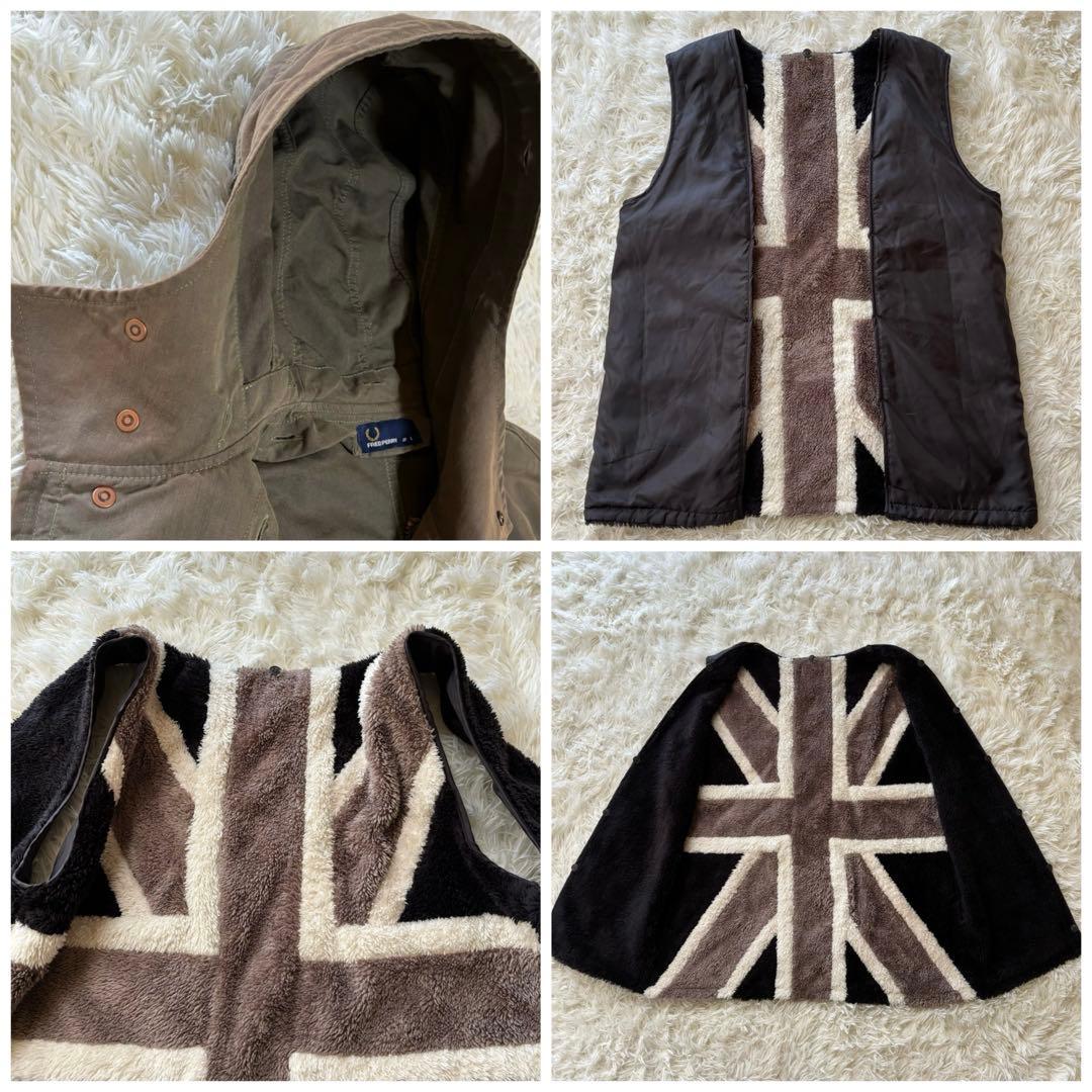 や*ま様 【フレッドペリー】2Way モッズコート　カーキ　メンズ　L