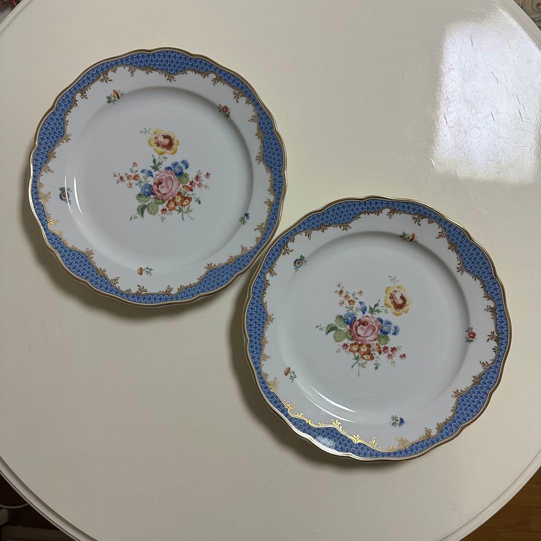 ミュンヘン・ルートヴィヒ 花柄皿 27cm2枚