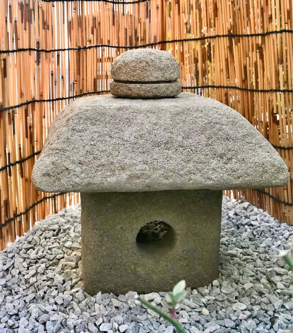 【石灯篭・屋上テラス灯篭・坪庭灯篭】庭石オブジェ置物箱庭ガーデニング造園飾り石
