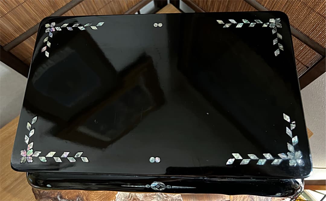 時代 木製 螺鈿 青貝 象嵌 香台 花台 盆栽台