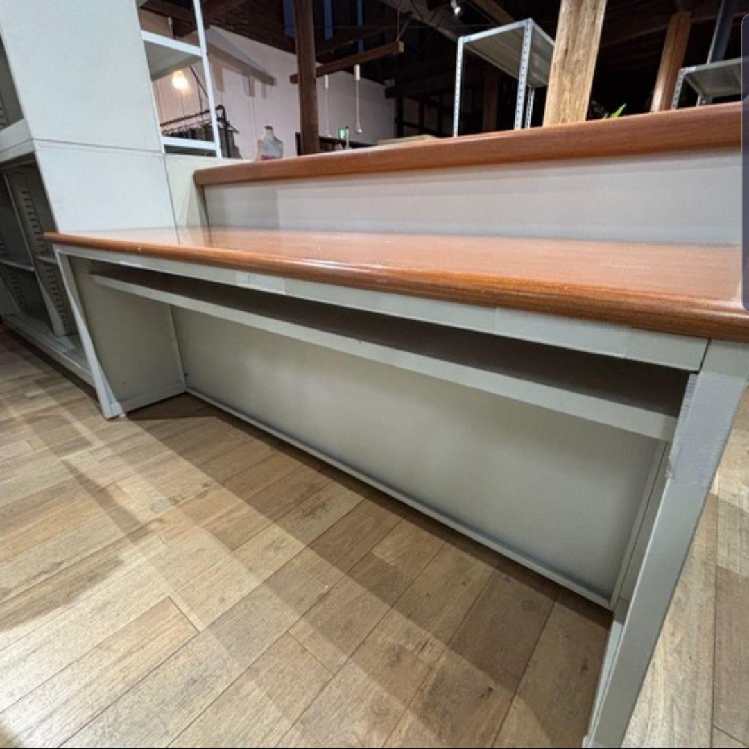 引き取り限定 ローカウンター 木天板 カウンター オフィスデスク 事務用品