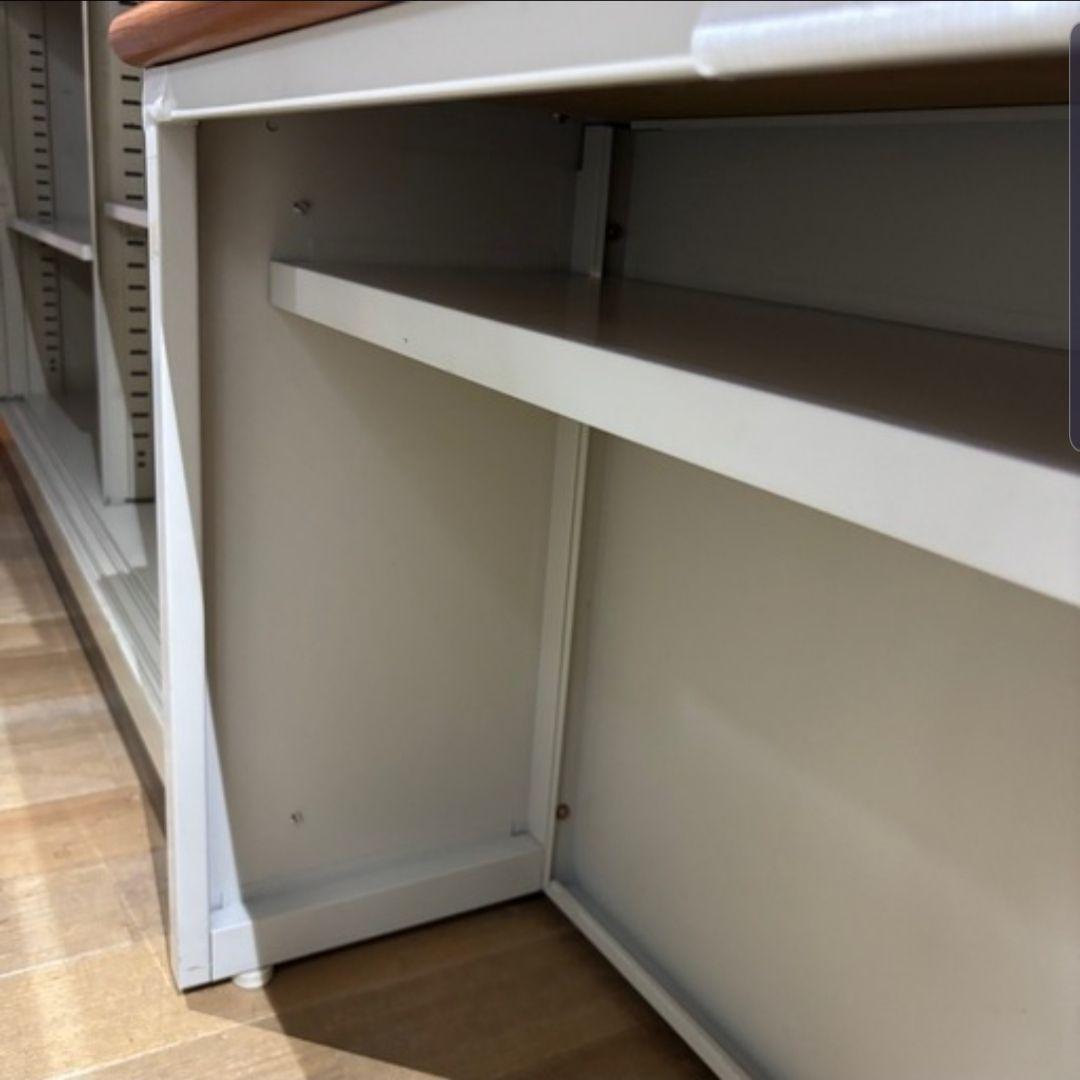 引き取り限定 ローカウンター 木天板 カウンター オフィスデスク 事務用品