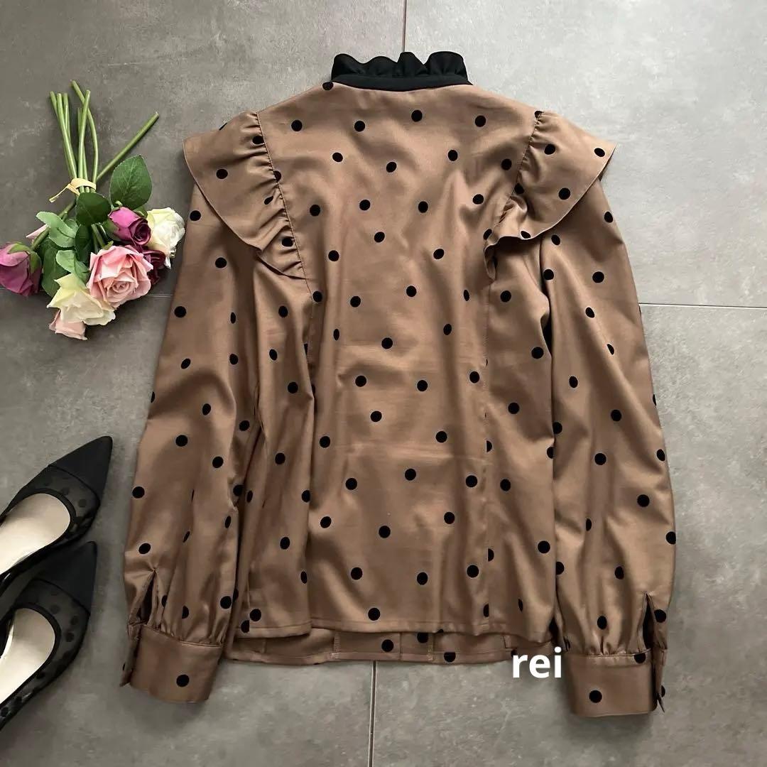 定価3万円　極美品✨エムズグレイシー　フリルドットブラウス