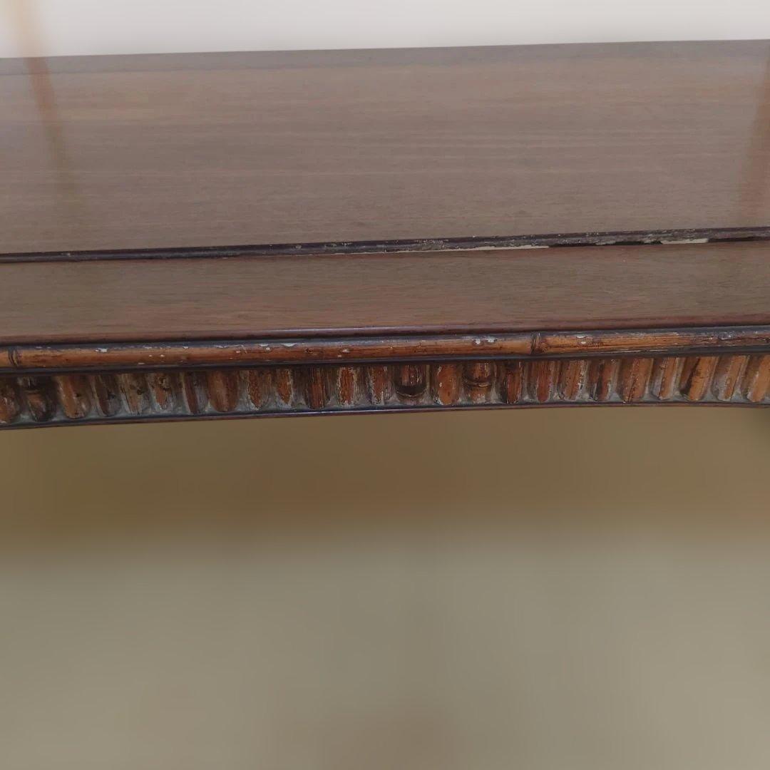 竹を貼った座卓