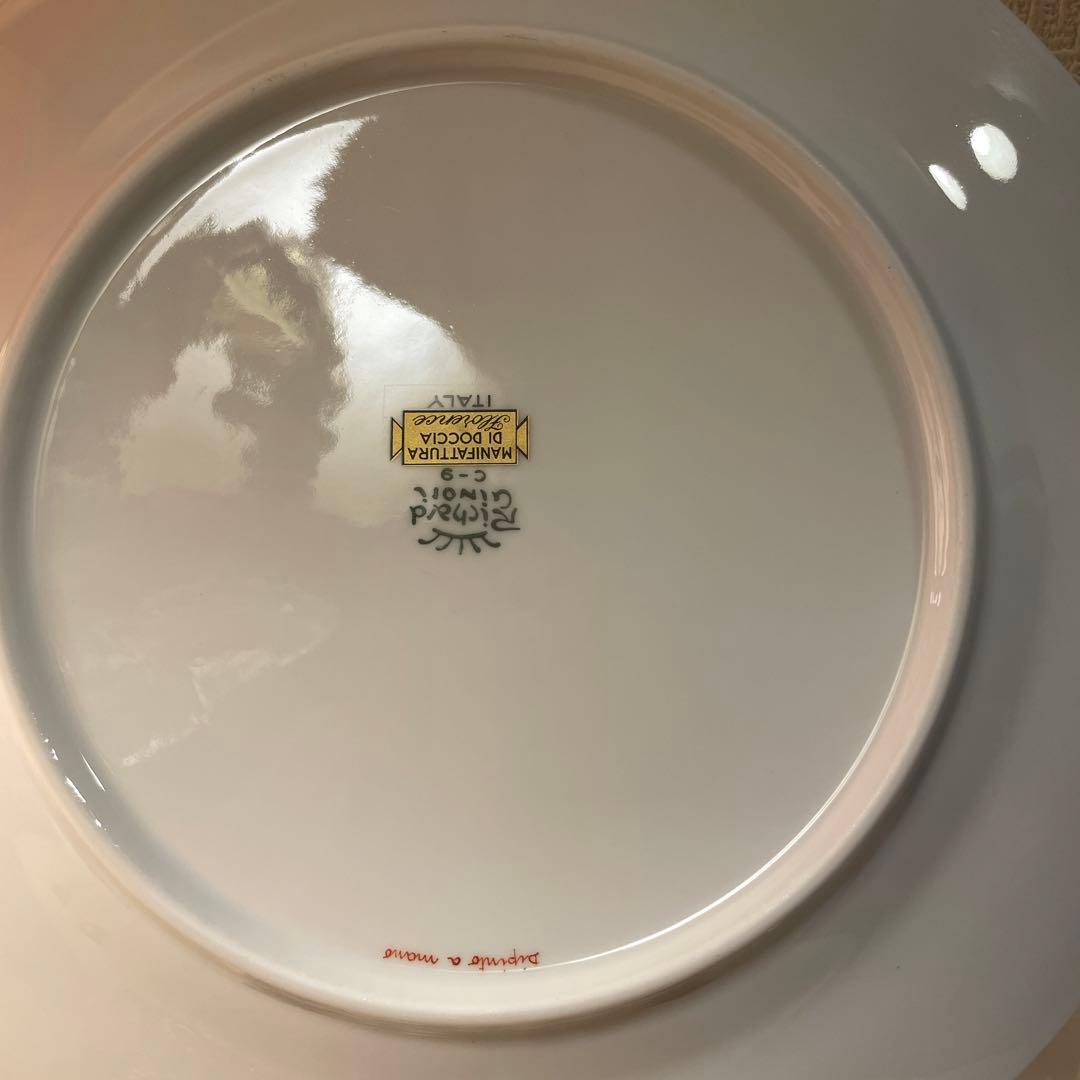 リチャードジノリ　シリーズは、インペロトスカーナ　手描き風景画・金彩　新品未使用