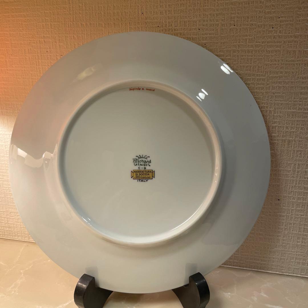 リチャードジノリ　シリーズは、インペロトスカーナ　手描き風景画・金彩　新品未使用