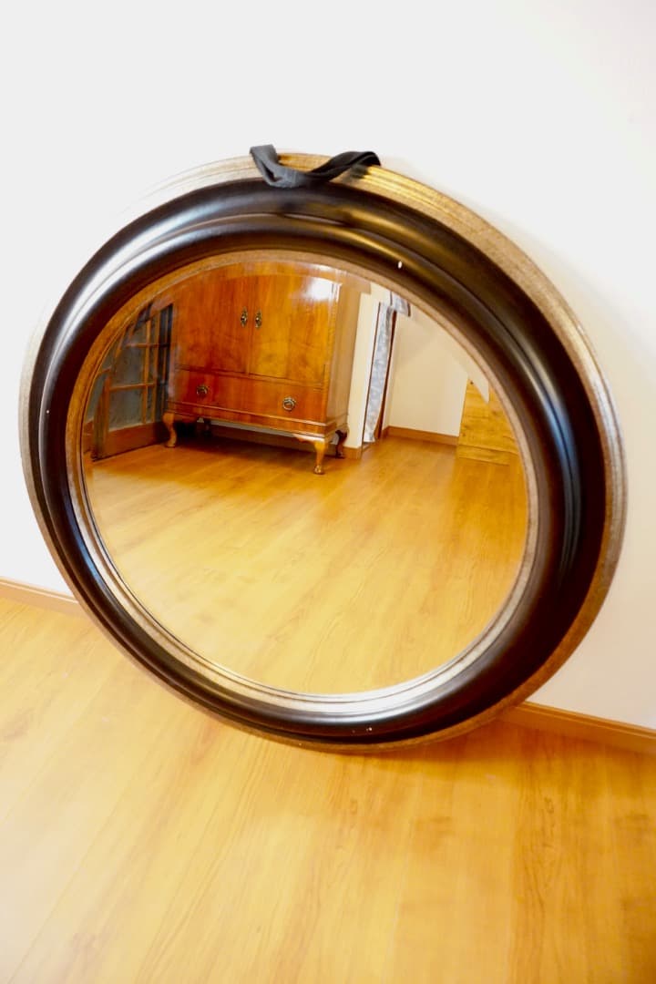 イギリス 円形壁掛けミラー