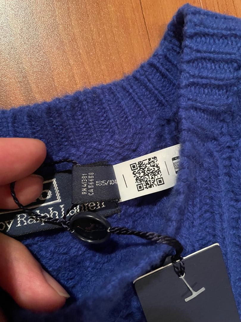 タイソンAW22 未使用 ポロ バイ ラルフローレン アルパカ混 XL