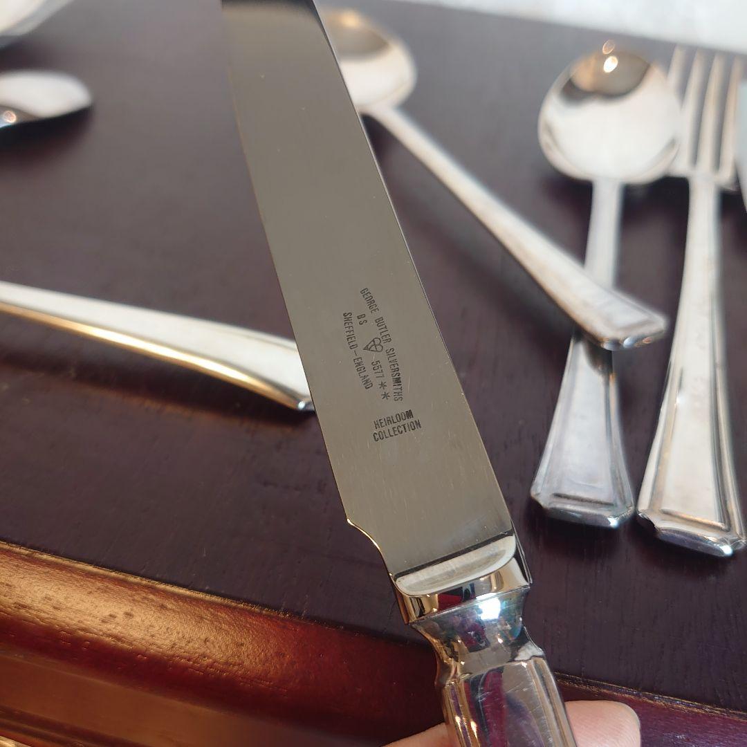 イギリス製　シルバープレート　カトラリーセット　フォーク　スプーン