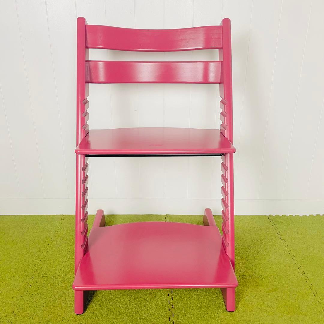 【美品】STOKKE ストッケ トリップトラップ シリアル6 ヘザーピンク