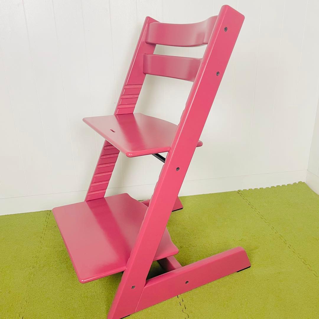 【美品】STOKKE ストッケ トリップトラップ シリアル6 ヘザーピンク