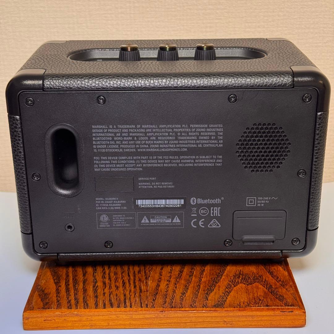 マーシャル Kilburn II ブラック 本体＋電源ケーブル 動作確認済み