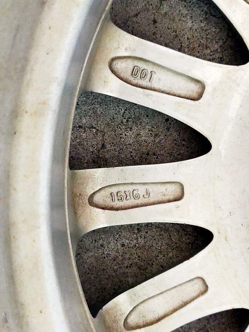 ⑭15インチ スタッドレスタイヤ 純正アルミホイール４本セット１９５/６５Ｒ１５