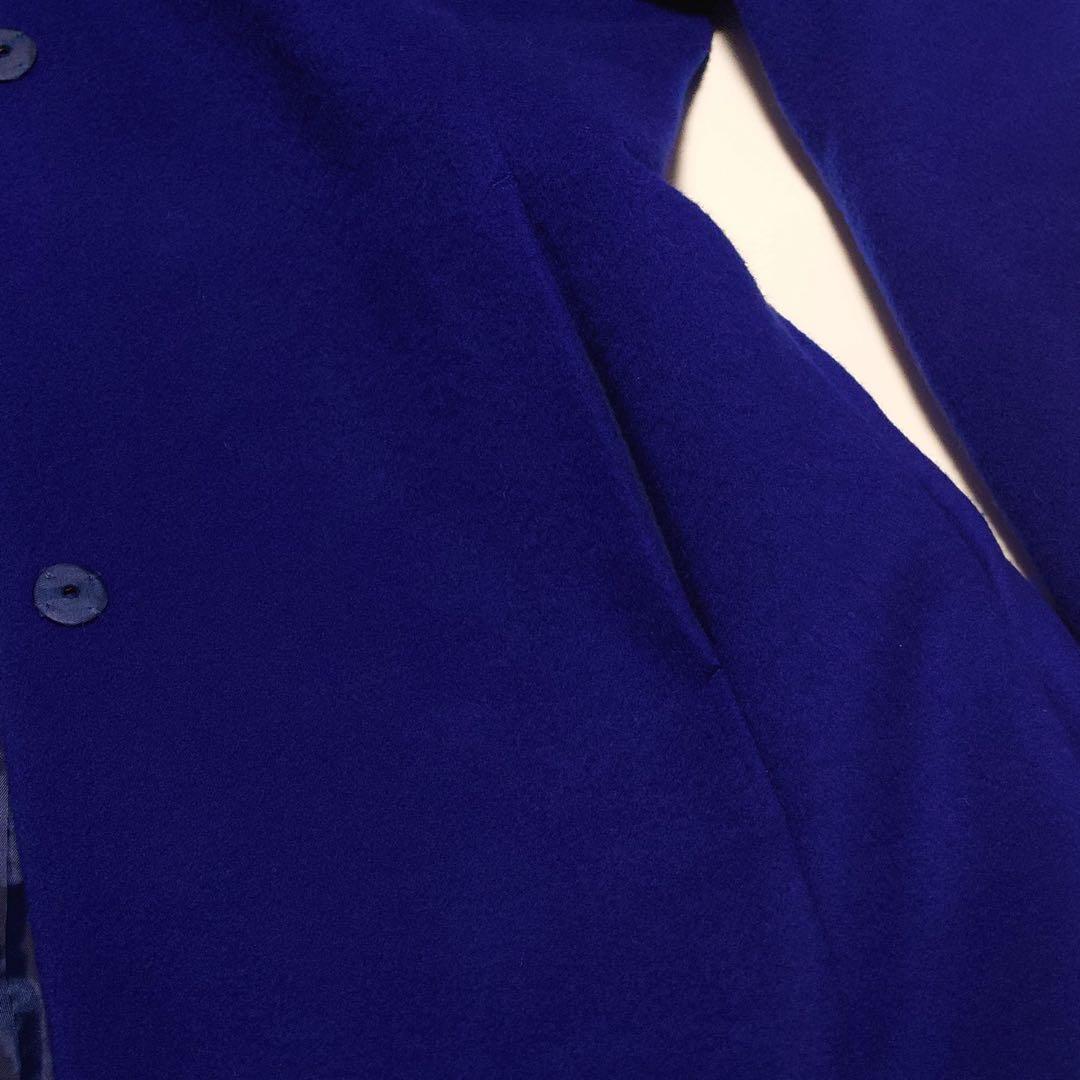 アーバンリサーチ ノーカラーVネックウールコート