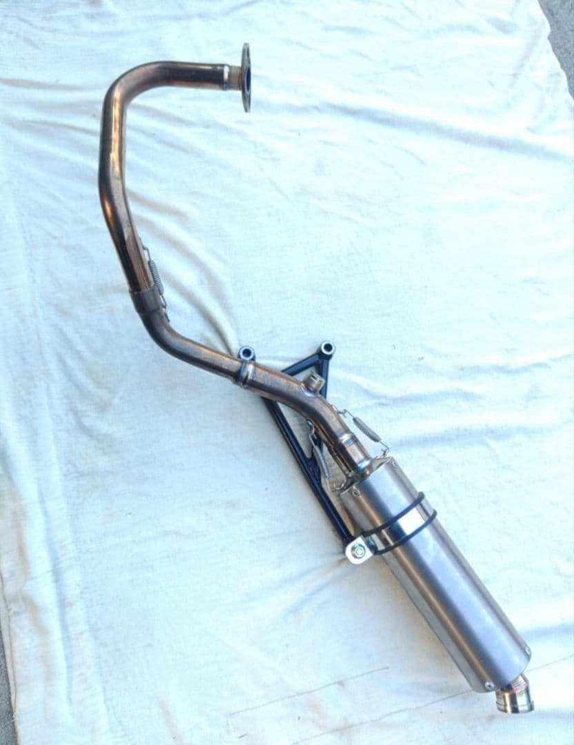 アドレスV125 ガレージバル レース用マフラー チタンサイレンサー 美品