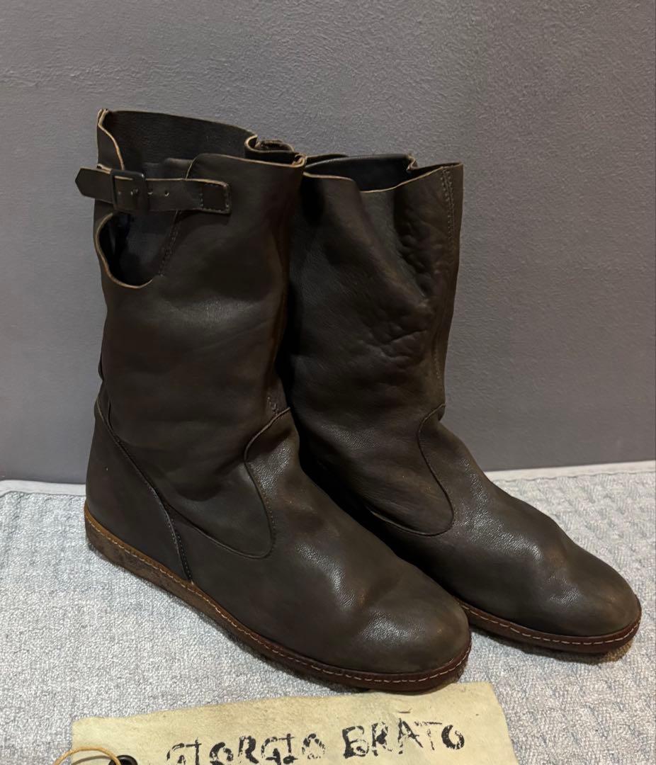 EL Londo GLORIA BRATO ダークブラウングレー エンジニア