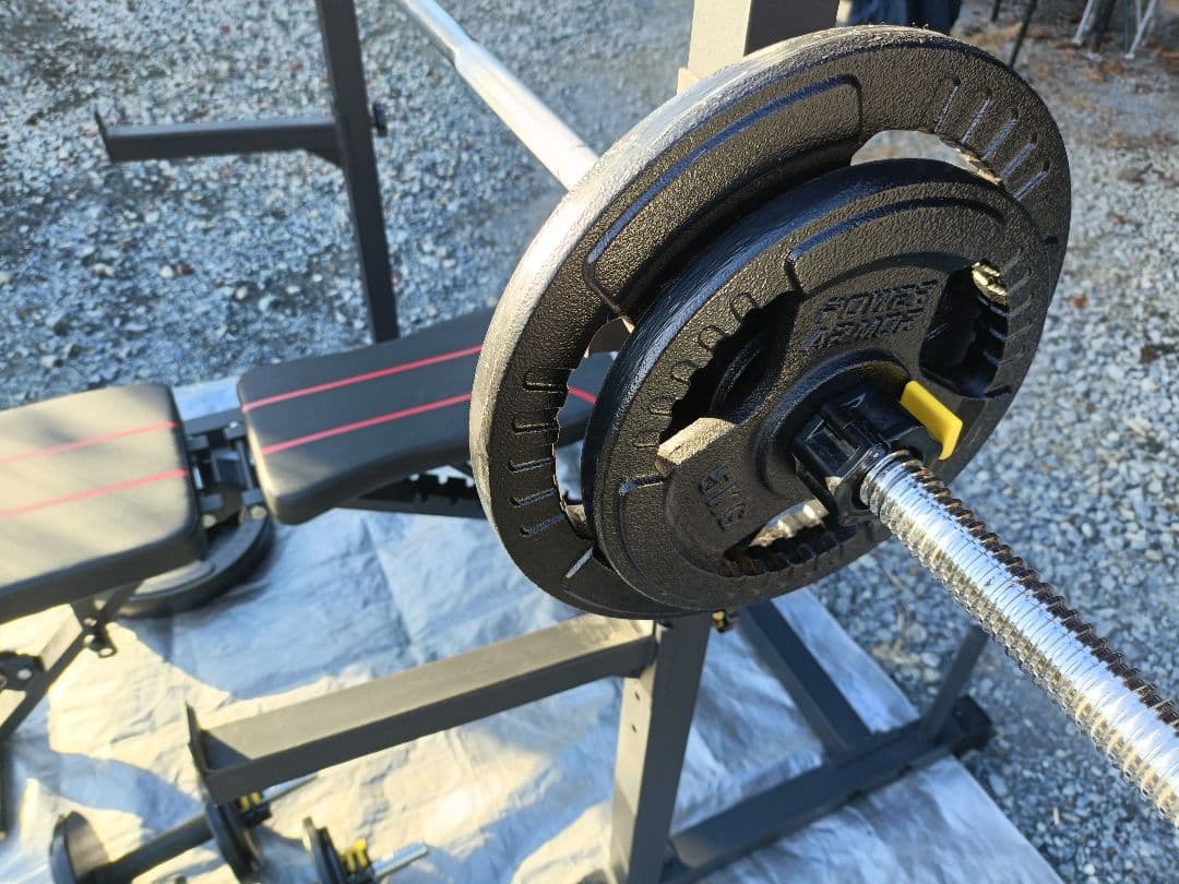 ラック型 懸垂マシン　アイアンバーベルダンベル98KGセット　トレーニングベンチ