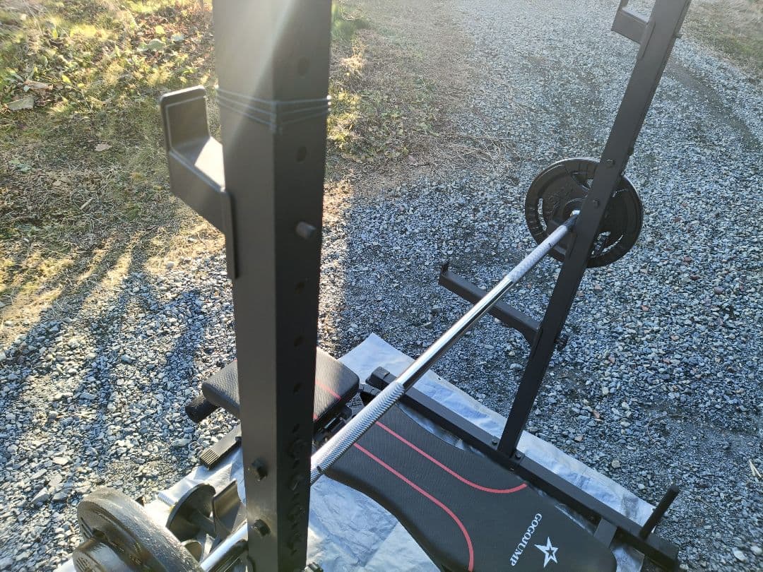 ラック型 懸垂マシン　アイアンバーベルダンベル98KGセット　トレーニングベンチ