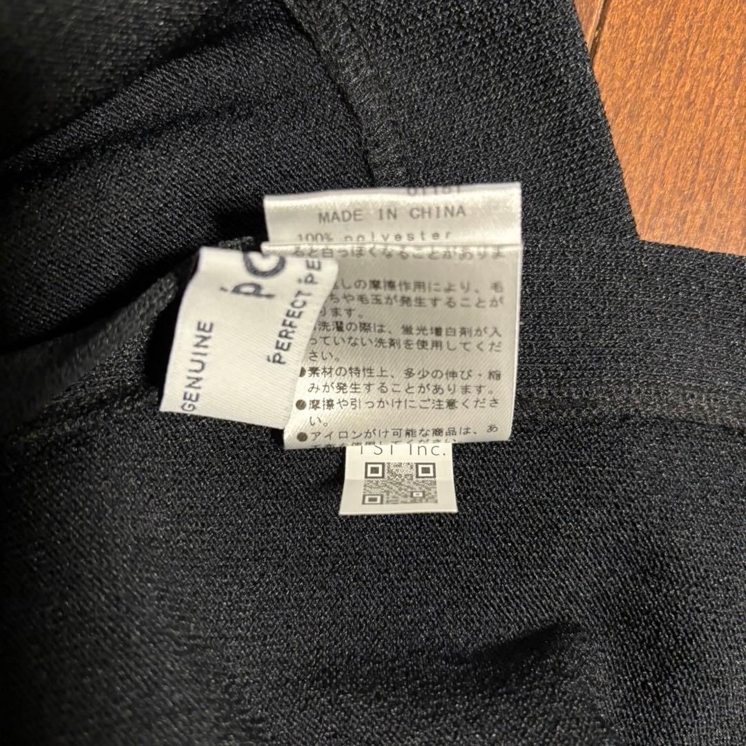 パーリーゲイツPGGTEXBRIDデニット12G 天竺モックトップス黒サイズ0