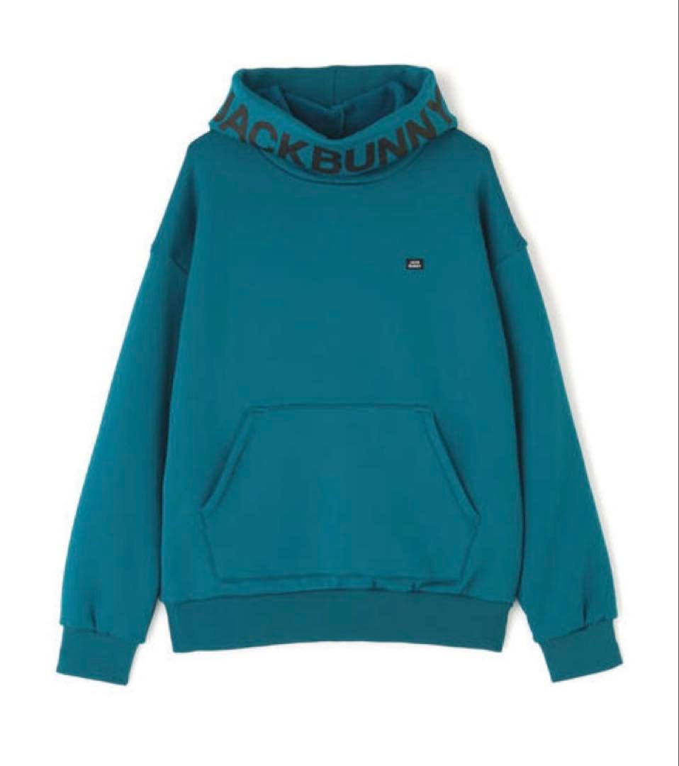 新品 パーリーゲイツ ジャックバニー KARUISHI フーディ(6)LL/青