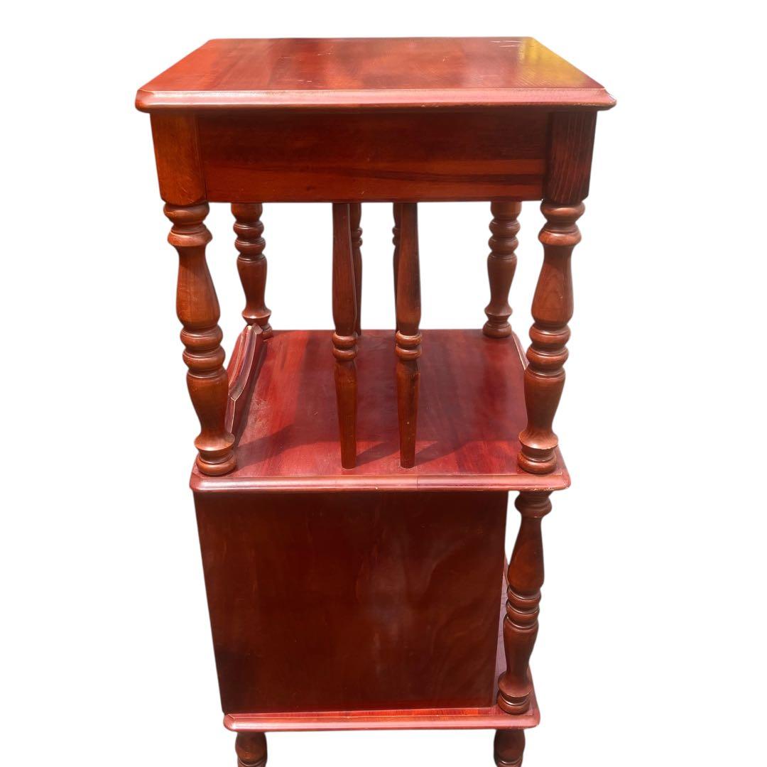 北欧風　電話台 アンティーク インテリア 引き出し 木製　オランダ製