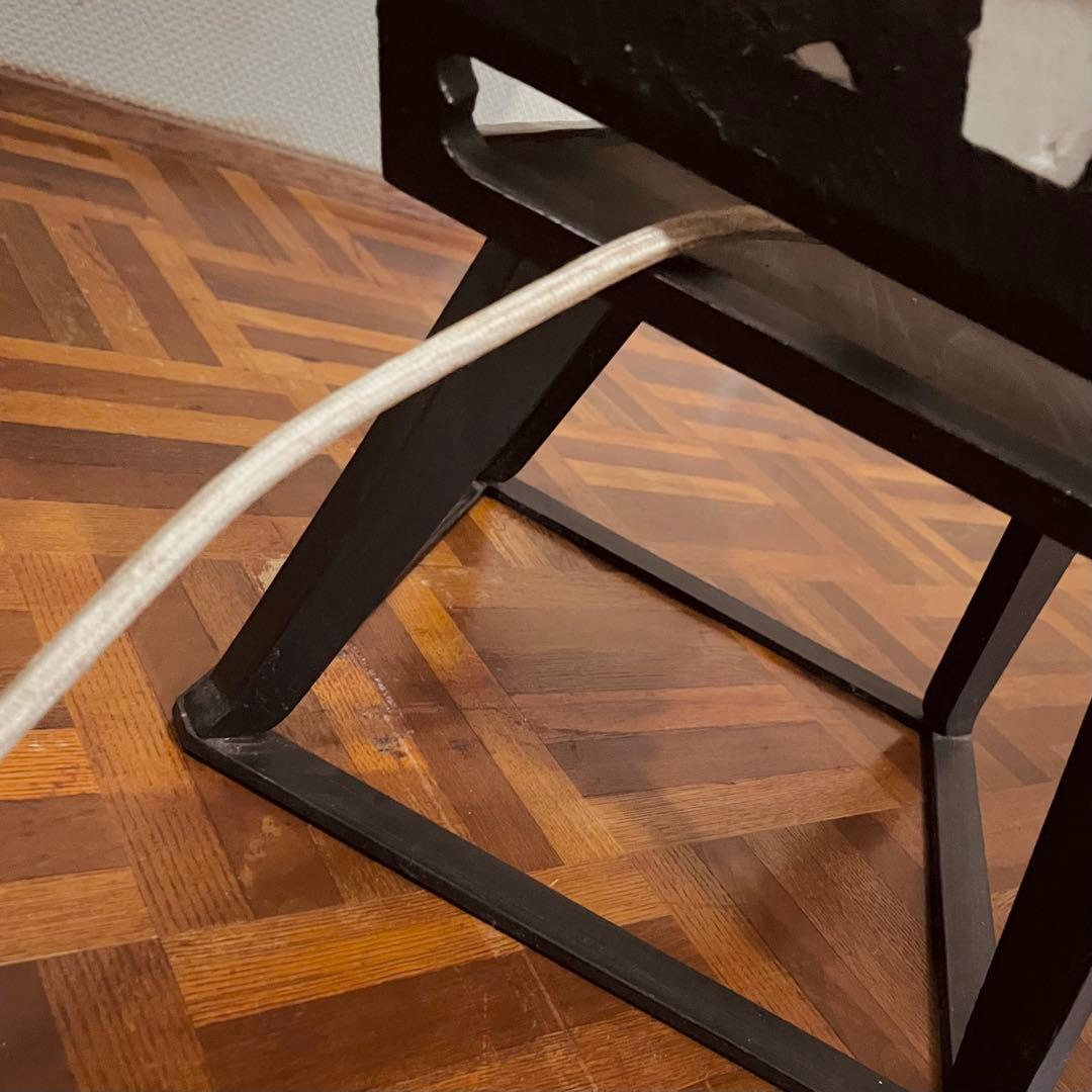 置行灯 フロアランプ 鹿と紅葉 和風照明 古小物 古道具 アンティーク 骨董