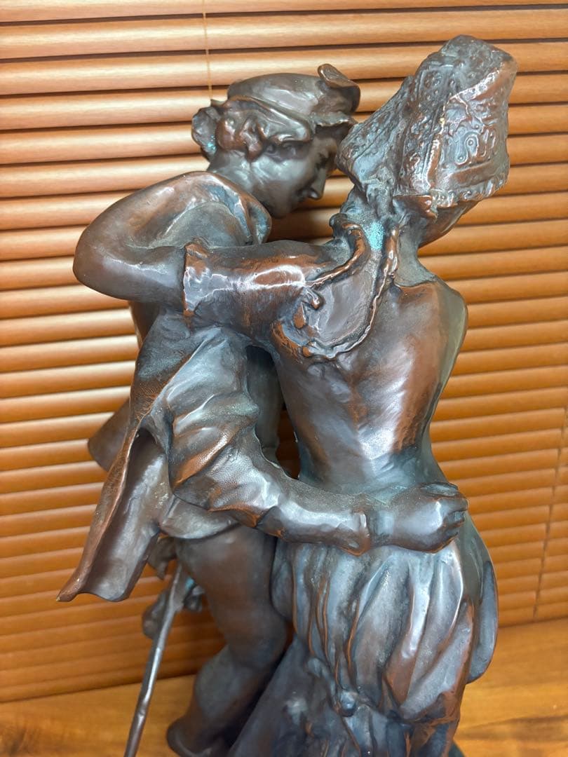 アンティーク　銅製　置物