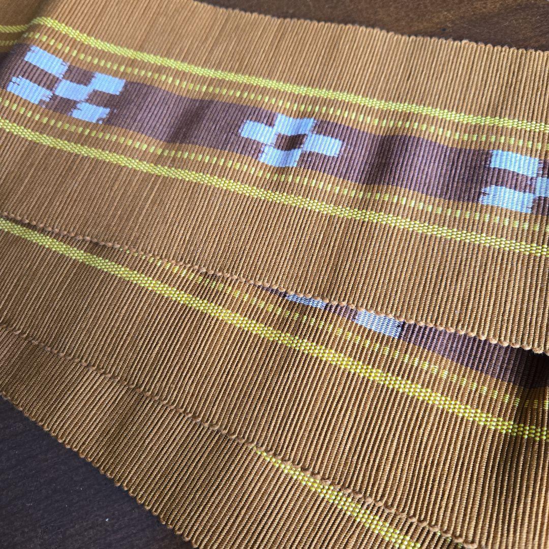 ミンサー　半幅帯　琉球かすり　みんさ　ち②　木綿　夏祭り　民芸　琉球　沖縄　単帯