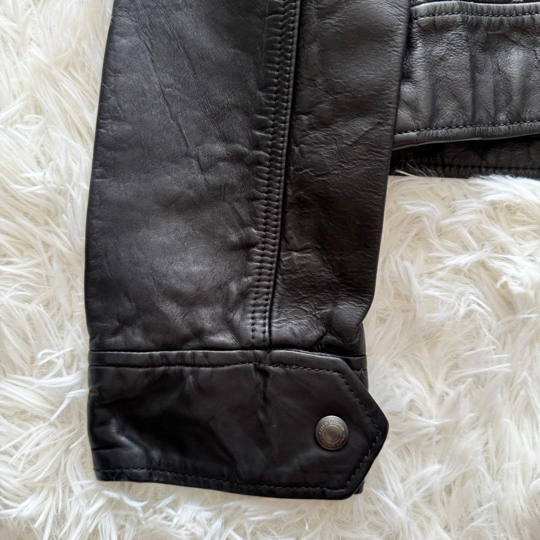 タグ付き【ポロラルフローレン】ライダース　Mサイズ　黒　定価約14万円