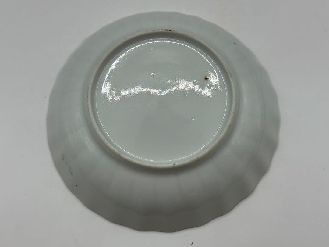 中国　清時代　乾隆時期　粉彩人物紋湯呑み&小皿　アンティーク　送料込み0608